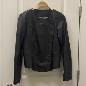 Hoss Intropia womens  leather jacket US Size Small